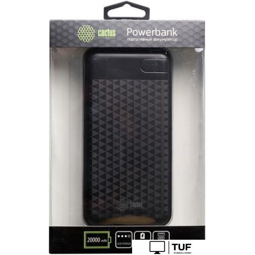 Внешний аккумулятор CACTUS CS-PBFSET-20000 (черный)