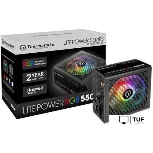 Блок питания Thermaltake Litepower RGB 550W LTP-550AL2NK