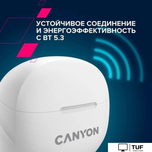 Наушники Canyon TWS-8 (белый)