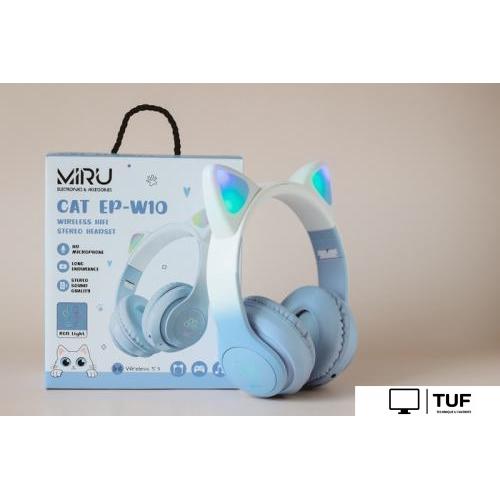 Наушники Miru Cat EP-W10 (голубой)
