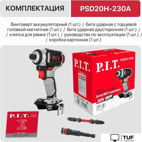 Винтоверт P.I.T. PSD20H-230A Solo (без АКБ)