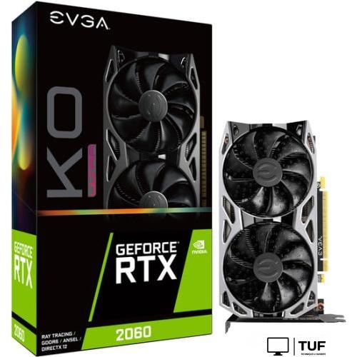 Видеокарта EVGA GeForce RTX 2060 KO Ultra Gaming 6GB GDDR6 06G-P4-2068-KR