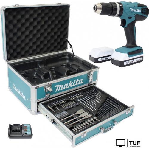 Ударная дрель-шуруповерт Makita HP488D009 (с 2-мя АКБ 1.5 Ач, кейс, оснастка)
