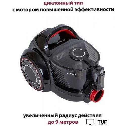 Пылесос Pioneer VC355C (черный/красный)