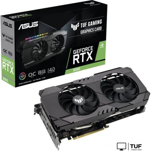 Видеокарта ASUS TUF Gaming GeForce RTX 3050 OC Edition 8GB GDDR6 TUF-RTX3050-O8G-GAMING