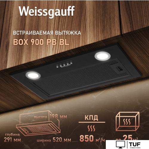 Кухонная вытяжка Weissgauff BOX 900 PB BL