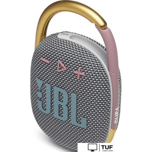 Беспроводная колонка JBL Clip 4 (серый/золотистый)