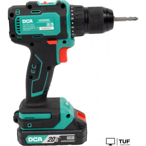 Дрель-шуруповерт DCA ADJZ2055 Type AM (с 2-мя АКБ, кейс)