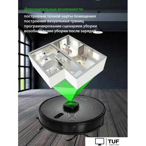 Робот-пылесос Pioneer VC725R (черный)