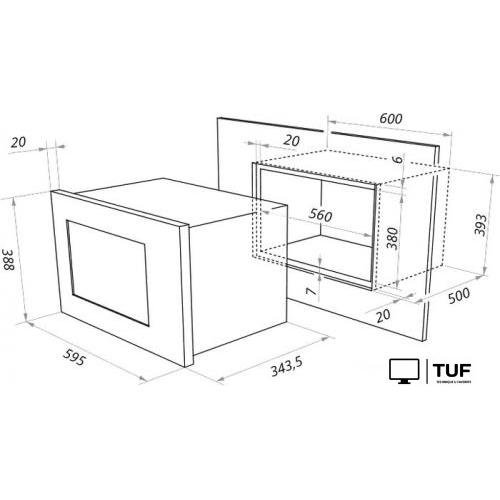 Микроволновая печь MAUNFELD MBMO.20.2PGB