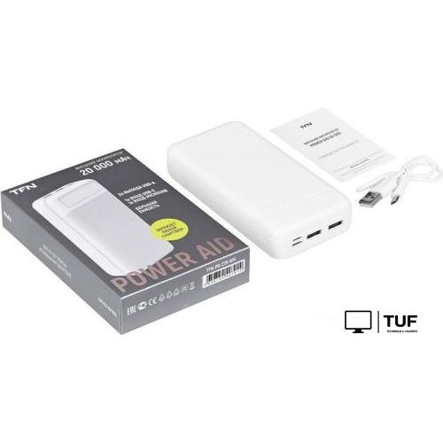 Внешний аккумулятор TFN PowerAid 20 20000mAh белый)