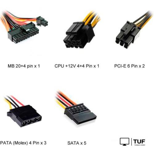 Блок питания Powerman PM-500ATX 80Plus