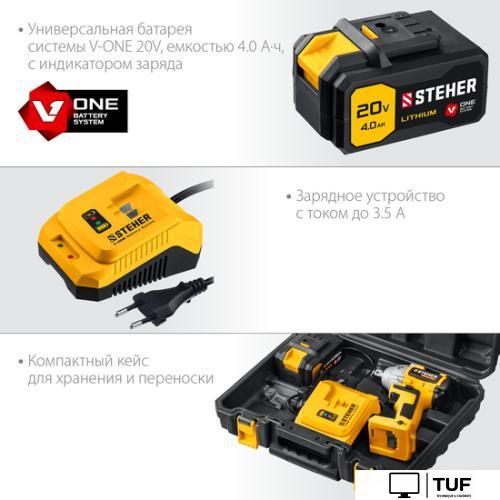 Гайковерт Steher CWB-300-1 (с 1-им АКБ, кейс)