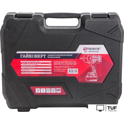Гайковерт Thorvik BBIW342400 (с 2-мя АКБ, кейс)