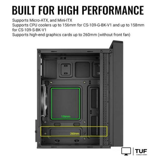 Корпус AeroCool CS-109-S-BK-v1