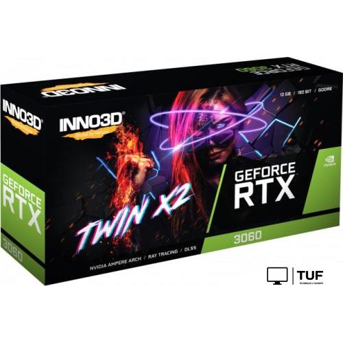 Видеокарта Inno3D GeForce RTX 3060 Twin X2 12GB GDDR6 N30602-12D6-119032AH