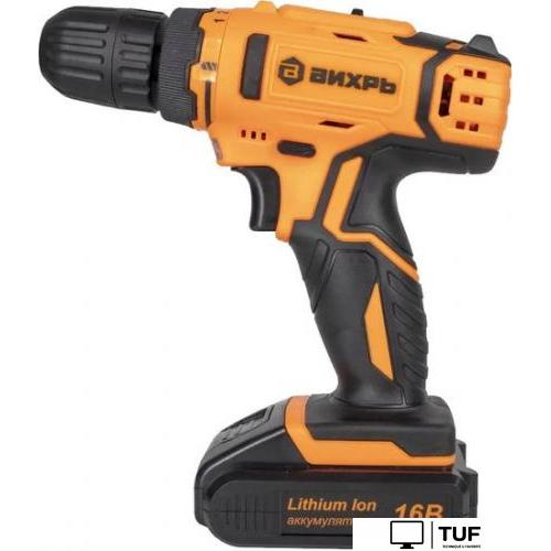 Дрель-шуруповерт Вихрь ДА-К16/2А (с 2-мя АКБ, кейс)