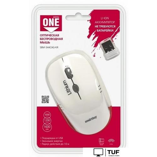 Мышь SmartBuy One 344CAG (черный/белый) [SBM-344CAG-WG]