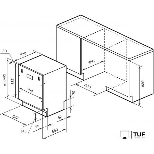 Встраиваемая посудомоечная машина Millen MDW 601