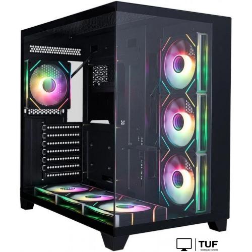 Корпус 1stPlayer MEGAVIEW MV8-TP ARGB MV8-TP-BK-6FC7R-1FC7-HUB2 (черный)