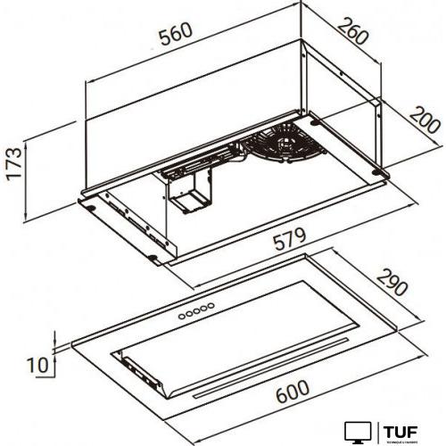 Кухонная вытяжка Weissgauff Integra 850 PB WH (белый)