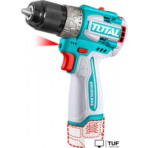 Дрель-шуруповерт Total TDLI16682 (с 2-мя АКБ, кейс)