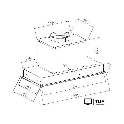 Кухонная вытяжка Schtoff Rost 60 White