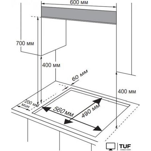 Варочная панель Midea MG 696 VGB