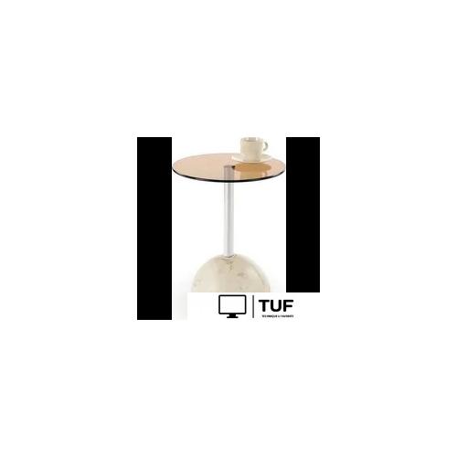 Журнальный столик Halmar Ariana (бежевый мрамор/коричневый)