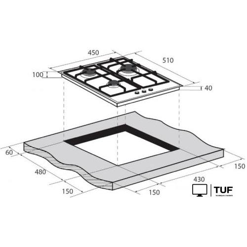Варочная панель ZUGEL ZGH451B
