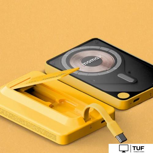 Внешний аккумулятор Momax 1-Power X Pro Magnetic Built-In USB-C IP131 5000mAh (желтый)