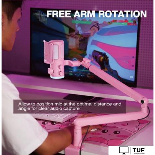 Проводной микрофон FIFINE TAM6 (розовый)