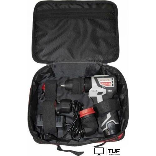 Дрель-шуруповерт Интерскол КомбиМАКС ДА-10/12В 36 687.2.2.78 (с 2-мя АКБ, сумка, набор патронов)