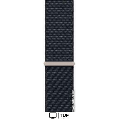 Умные часы Apple Watch Series 9 41 мм (алюминиевый корпус, полуночный/полуночный, нейлоновый ремешок)