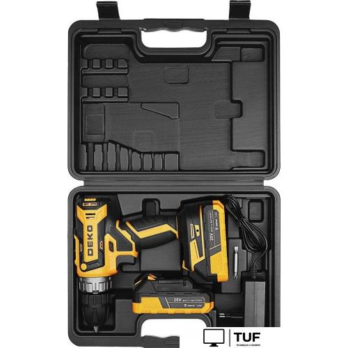 Дрель-шуруповерт Deko DKCD20-Li 085-1123 (с 2-мя АКБ, кейс)