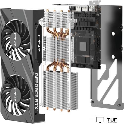 Видеокарта PNY GeForce RTX 3060 Ti 8GB Verto Dual Fan LHR VCG3060T8LDFBPB1