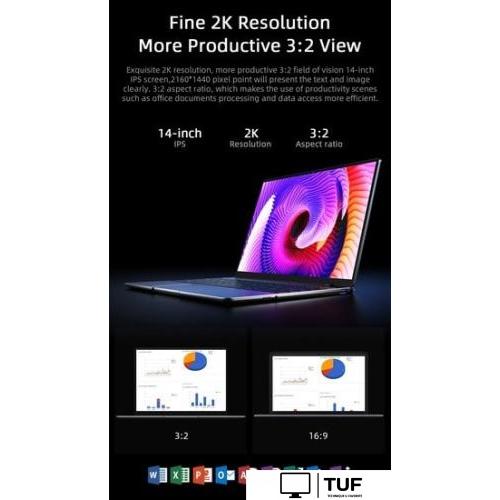 Ноутбук Chuwi GemiBook Pro N5100 8GB+256GB