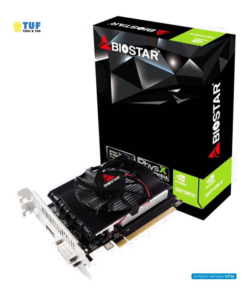 Видеокарта BIOSTAR GeForce GT 1030 2GB GDDR5 VN1035TBX6