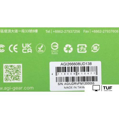 Оперативная память AGI UD138 8ГБ DDR4 2666 МГц AGI266608UD138