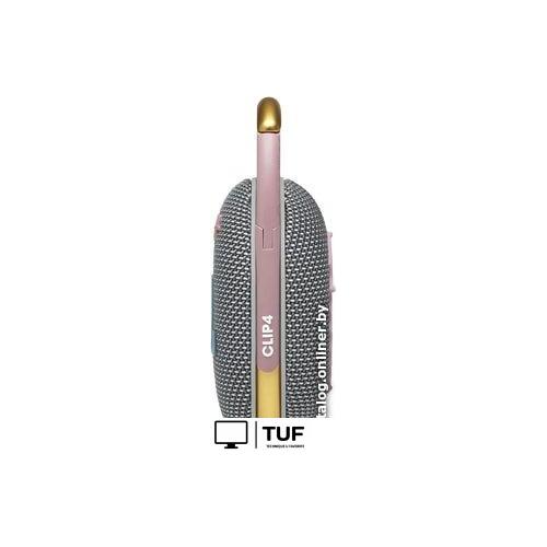 Беспроводная колонка JBL Clip 4 (серый/золотистый)