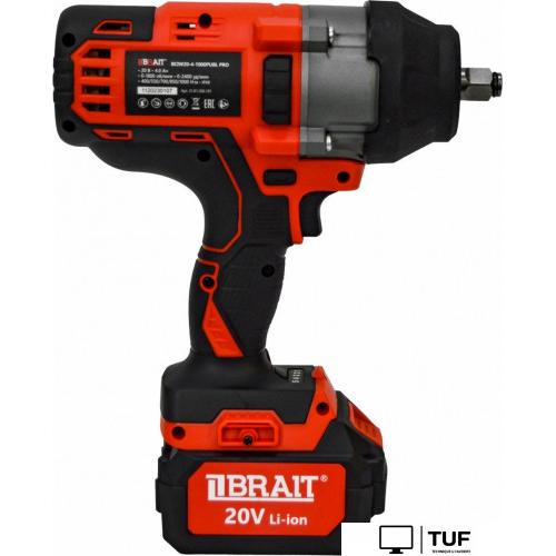 Гайковерт Brait BCIW20-4-1000PUBL Pro 21.01.206.101 (с 1-им АКБ, кейс)