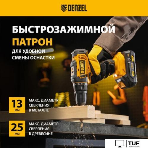 Дрель-шуруповерт Denzel CDL-18-0 26117 (без АКБ)