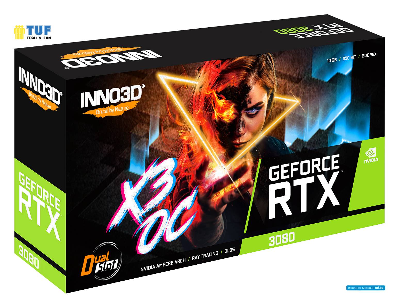 Видеокарта Inno3D GeForce RTX 3080 X3 OC LHR N30803-106XX-1810VA44H
