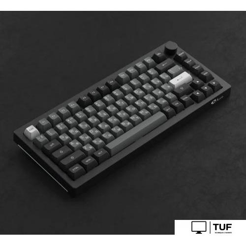 Клавиатура Akko 5075S Black & Silver (Akko Cream Yellow V3 Pro)