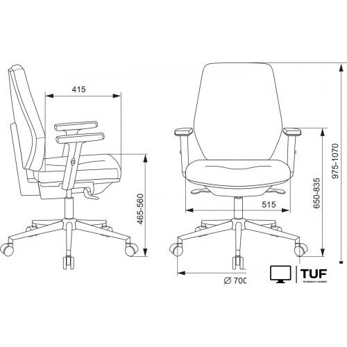Офисное кресло Бюрократ CH-545SL 38-417 (серый)