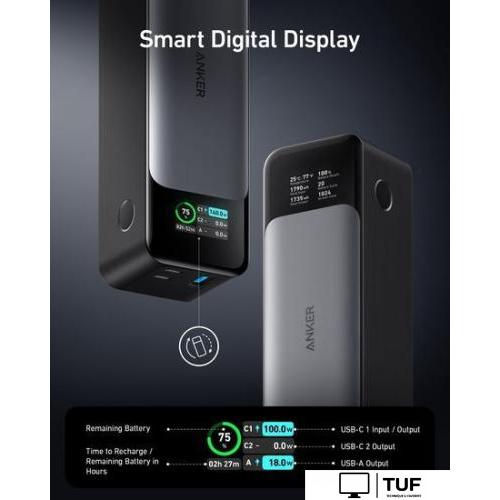 Внешний аккумулятор Anker 737 PowerCore 24000mAh (черный)