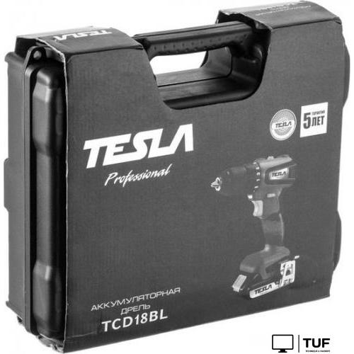 Дрель-шуруповерт Tesla TCD18BL 840369 (с 2-мя АКБ, кейс)