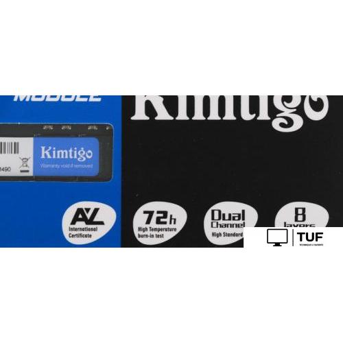 Оперативная память Kimtigo 8ГБ DDR4 SODIMM 2666 МГц KMKS8G8682666