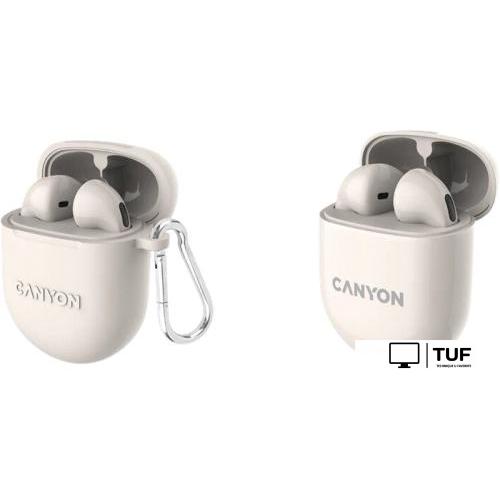 Наушники Canyon TWS-6 (бежевый)
