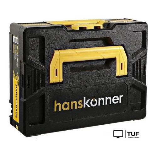 Ударная дрель-шуруповерт Hanskonner HCD18165BLI (с 2-мя АКБ, кейс)